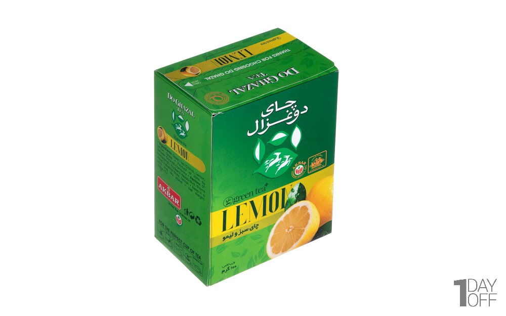 چای سبز و لیمو دوغزال 100 گرم