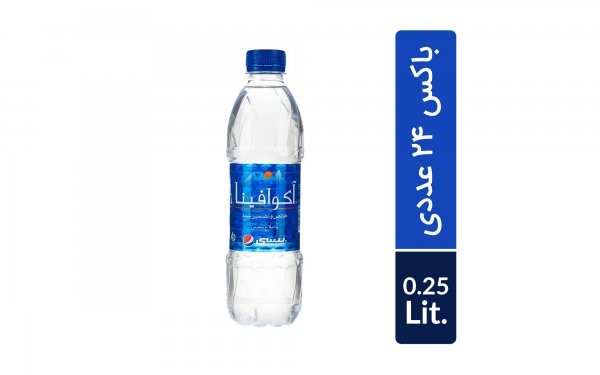 آب آکوافینا پپسی 0.25 لیتر - باکس 24 عددی