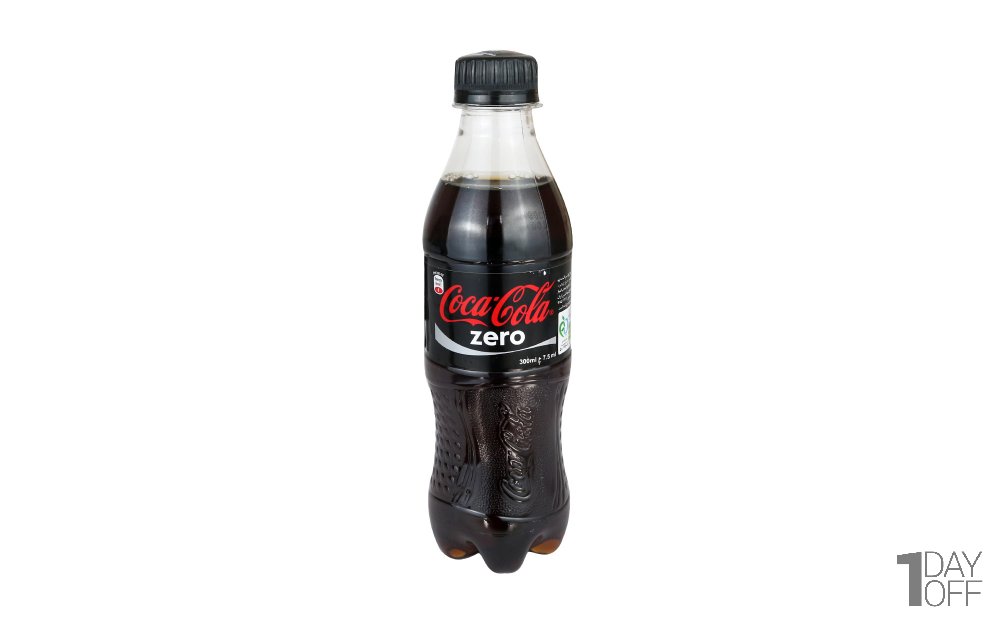 نوشابه کوکاکولا زیرو بطری 300 میلی‌لیتر
