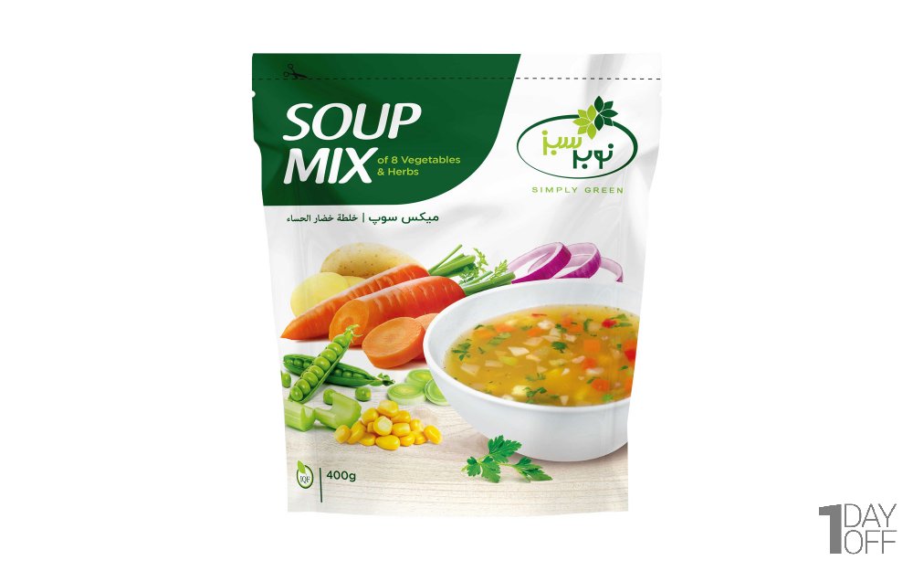 میکس سبزیجات سوپ نوبر سبز 400 گرم