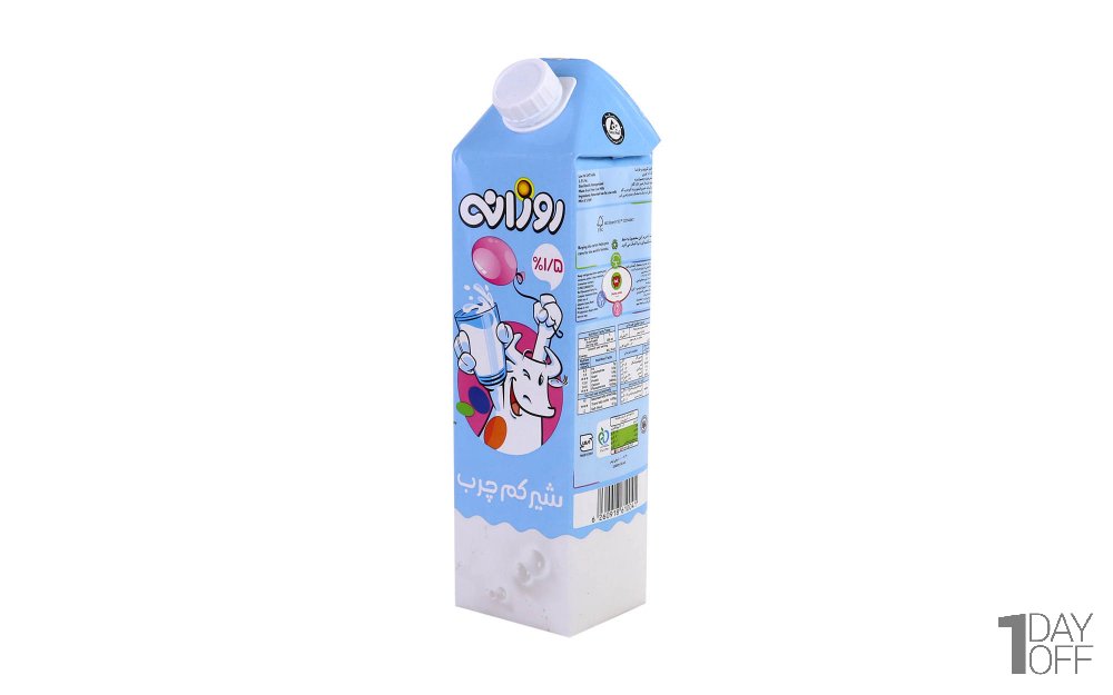 شیر کم‌چرب روزانه 1 لیتری مدت دار