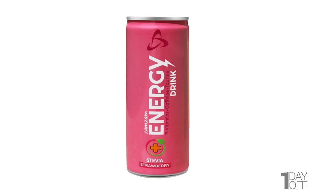 نوشیدنی انرژی زا انرژی با طعم توت فرنگی 250 میلی‌لیتر 